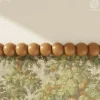 Decoparisienne Lot 5 Moulures Décoratives Perle Brut - 100 x 4 cm - Bois de hêtre massif - Style Parisien - A peindre- Moulure