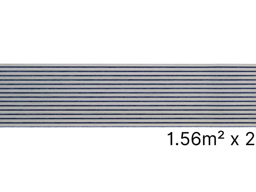 Quiet Wall Panneau Tasseau Bois<Lot 2 Panneaux Muraux Acoustiques en Bois - 240x60cm - 3.12 m² - Frêne gris - A Lattes - Panneau Tasseau de Bois Naturel