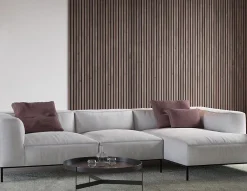 Quiet Wall Panneau Tasseau Bois<Lot 4 Panneaux Muraux Acoustiquec en Bois - 240x60cm - Chêne Foncé - A Lattes - Panneau Tasseau de Bois Naturel