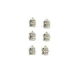 Lot 6 vis sans tête entièrement fileté acier gris L.6mm- Poignée De Porte