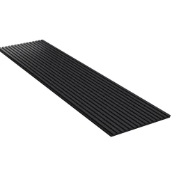 Mpdiscount Lot de 2 - 240 x 60 cm - Panneau Tasseaux - Noir Mat - Feutrine Noir- Panneau Tasseau Bois