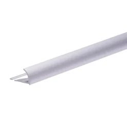 Saniverre Lambris Mural<Lot de 1 CEZ Quart de rond 8 mm carrelage profilé aluminium Argent