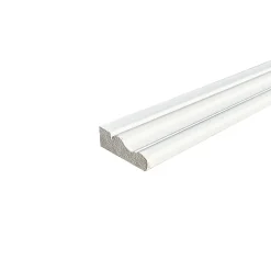 Wood&Sens Lot de 10 Chambranles LXVI Prépeint Blanc MDF, L.2,44 m x l.5,8 cm x Ep.18 mm- Moulure