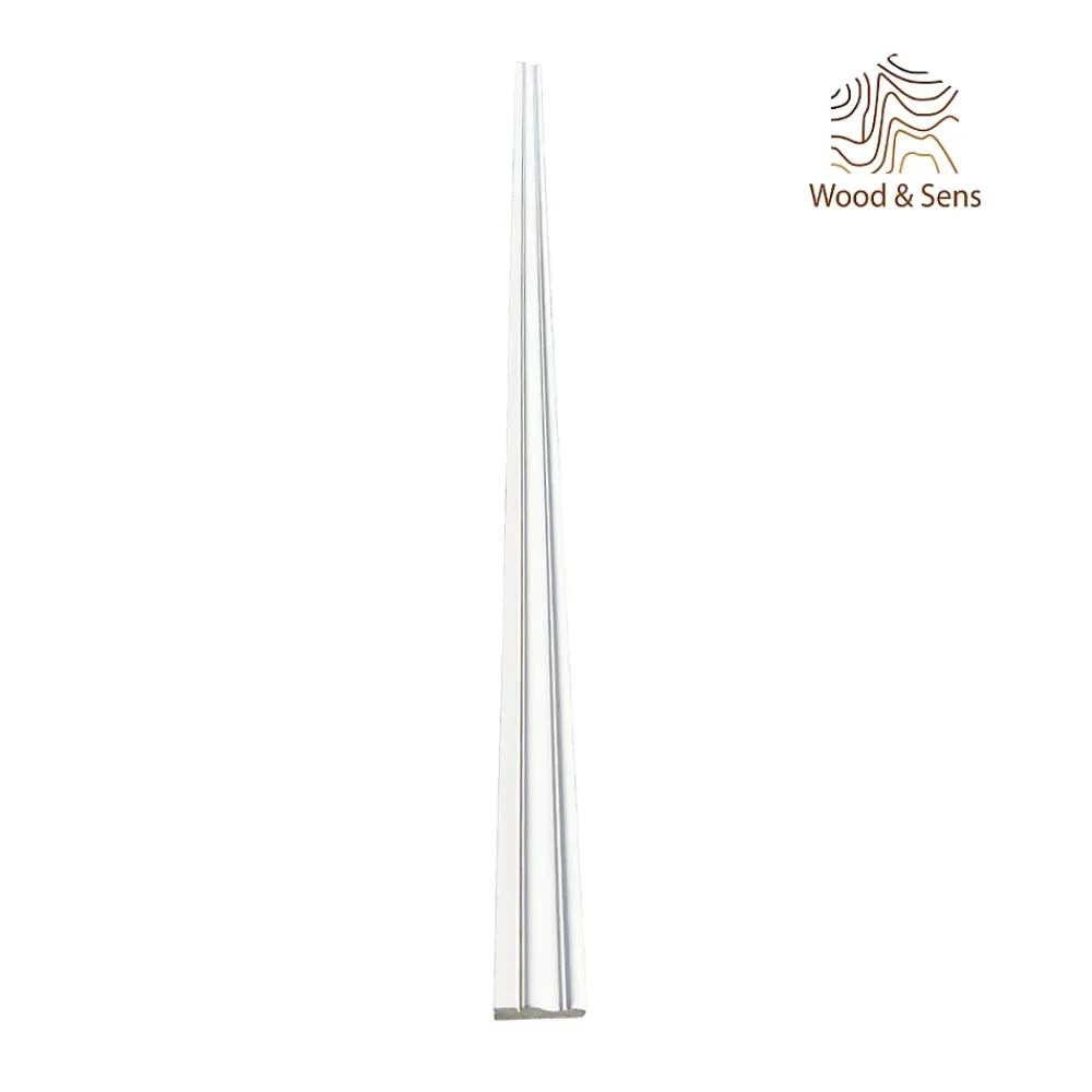 Wood&Sens Lot de 10 Chambranles LXVI Prépeint Blanc MDF, L.2,44 m x l.5,8 cm x Ep.18 mm- Moulure
