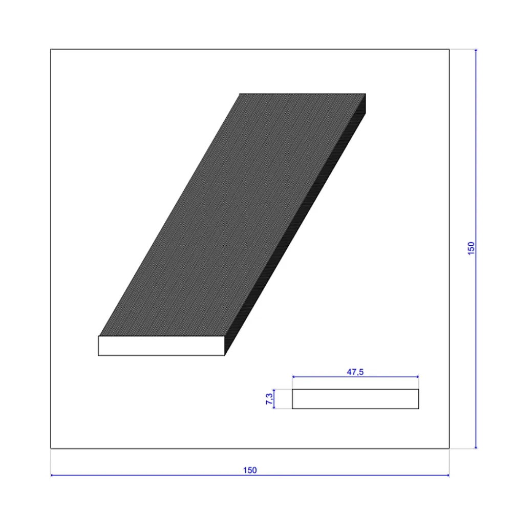 Wood&Sens Moulure<Lot de 25 Champlats Sapin Traité marron, L.2,50 m x l.4,75 cm x Ep.7,3 mm