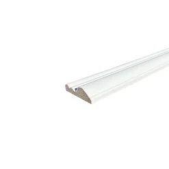 Wood&Sens Lot de 10 Cimaises Classiques Prépeint Blanc MDF, L.2,44 m x l.5,8 cm x Ep.18 mm- Moulure