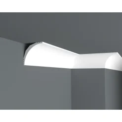 Wood&Sens Moulure<Lot de 11 Corniches Modernes Polymère Moulure Plafond, L.240 cm x P.9 cm, Ep.90 mm