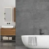 Decoon Panneau Mural De Salle De Bains<Lot de 8 Dalles Murales Douche SPC/PVC Décor effet Pierre Gris - 38,9x77,8cm - 2,42M²