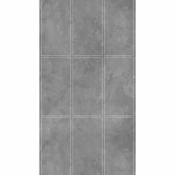 Decoon Panneau Mural De Salle De Bains<Lot de 8 Dalles Murales Douche SPC/PVC Décor effet Pierre Gris - 38,9x77,8cm - 2,42M²