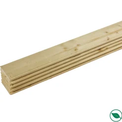 Forestea Tasseau Bois<Lot de 5 lames à volet sapin rabotés 2400 x 90 x 20 mm