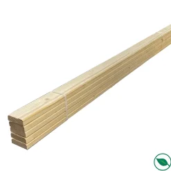 Forestea Tasseau Bois<Lot de 5 lames barre écharpe sapin rabotés 2400 x 70 x 22 mm