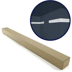 Decoon Moulure<Lot de 25 (50ml) Cimaises décoratives - Arrondi - 200x1,8x3,8 cm