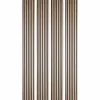 Decoon Lot de 4 panneaux acoustiques tasseaux bois 250 x 30 x 1,9 cm - Lamelles bois placage chêne clair véritable fond noir - 3m²- Panneau Tasseau Bois