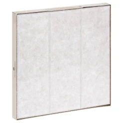 Atmosphera Créateur D'Intérieur Lot de 4 panneaux décoratifs Feutrine gris 30x30cm - Atmosphera- Panneau Tasseau Bois