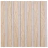 Atmosphera Créateur D'Intérieur Lot de 3 panneaux décoratifs Colva beige fond gris 30x30cm - Atmosphera- Panneau Tasseau Bois
