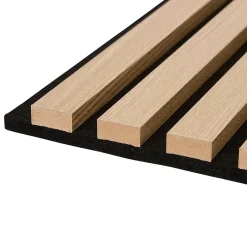 Atmosphera Créateur D'Intérieur Lot de 3 panneaux décoratifs Colva beige fond noir 30x30cm - Atmosphera- Panneau Tasseau Bois