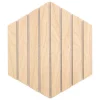 Atmosphera Créateur D'Intérieur Lot de 3 panneaux décoratifs Colva beige fond gris 30x26cm - Atmosphera- Panneau Tasseau Bois