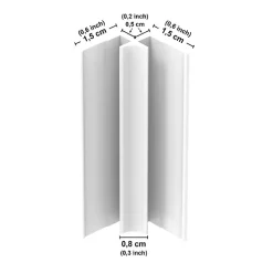 99Deco Lot de 2 panneaux de douche en aluminium (90x220 & 120x220 cm) + profilés blanc - Vegetalist - Marron- Panneau Mural De Salle De Bains