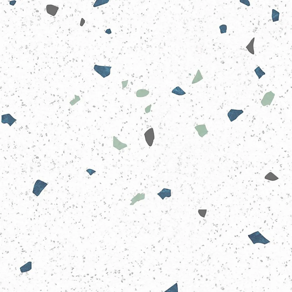 99Deco Lot de 2 panneaux de douche en aluminium (90x220 & 120x220 cm) + profilés blanc - Terrazzo Mineral - Multicolore- Panneau Mural De Salle De Bains