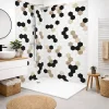 99Deco Lot de 2 panneaux de douche en aluminium (90x220 & 120x220 cm) + profilés blanc - Mix Hexa - Multicolore- Panneau Mural De Salle De Bains