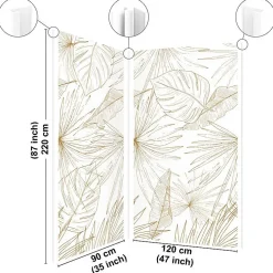 99Deco Lot de 2 panneaux de douche en PVC (90x220 & 120x220 cm) + profilés blanc - Lamnar Kola- Panneau Mural De Salle De Bains