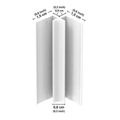 99Deco Panneau Mural De Salle De Bains<Lot de 2 panneaux de douche en aluminium (90x220 & 120x220 cm) + profilés blanc - Charme - Vert