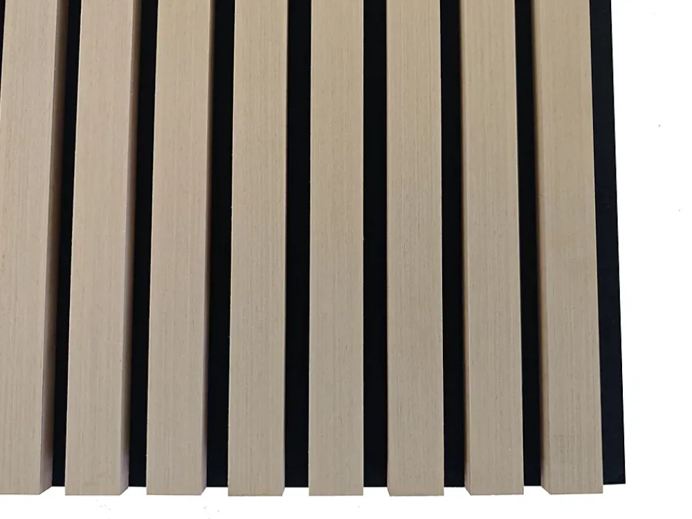 AICA Sanitaire Lot de 2 Panneaux Muraux Décoratifs Acoustiques Bois MDF 120x60cm Chêne clair AntiBruit, Facile à Poser- Panneau Décoratif En Bois