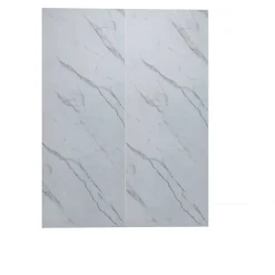 AICA Sanitaire Panneau Mural De Salle De Bains<Lot de 2 panneaux muraux de douche effet Marbre en Aluminium avec 1 profilés,L100xL100xH210cm ,Protection murale,Antimoisissure