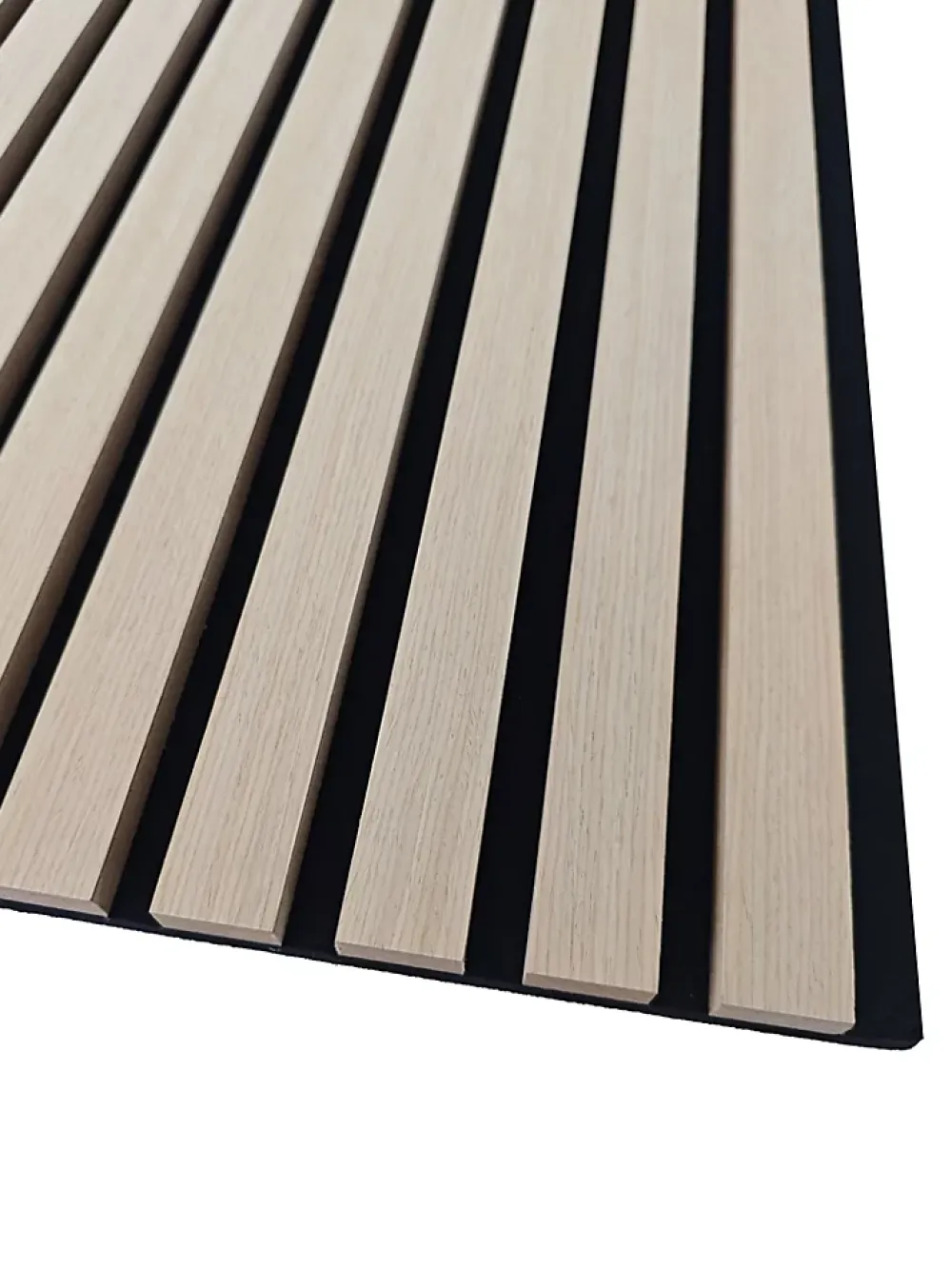 AICA Sanitaire Lot de 3 Panneaux Muraux Décoratifs Acoustiques Bois MDF 260x30cm chêne naturel AntiBruit, Facile à Poser- Panneau Décoratif En Bois