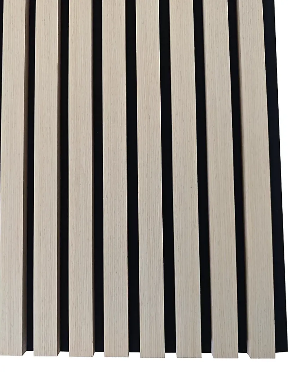 AICA Sanitaire Lot de 3 Panneaux Muraux Décoratifs Acoustiques Bois MDF 260x30cm chêne naturel AntiBruit, Facile à Poser- Panneau Décoratif En Bois