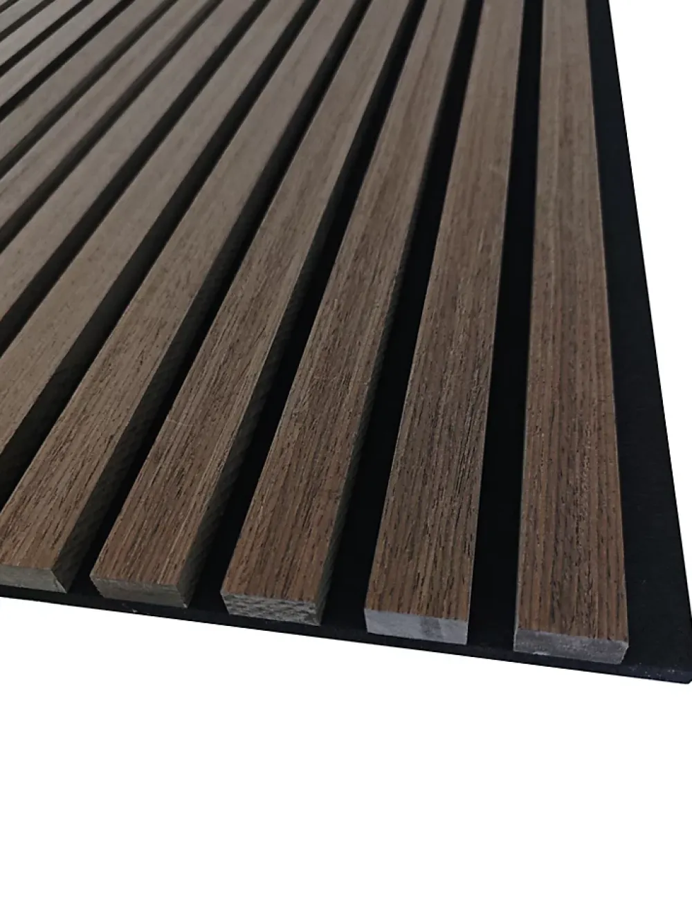 AICA Sanitaire Lot de 3 Panneaux Muraux Décoratifs Acoustiques Bois MDF 240x60cm Noyer AntiBruit, Facile à Poser- Panneau Décoratif En Bois