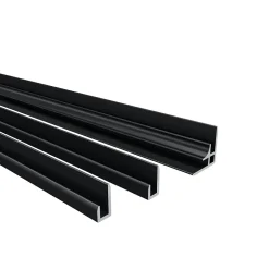AICA Sanitaire Panneau Mural De Salle De Bains<Lot de 2 panneaux muraux de douche gris mural aluminium avec 3 profiles - L.90 x L.90 x H.210 cm - facile à nettoyer