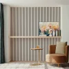 AICA Sanitaire Panneau Décoratif En Bois<Lot de 2 Panneaux Muraux Décoratifs Acoustiques Bois MDF 120x60cm chêne naturel AntiBruit, Facile à Poser