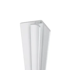 AICA Sanitaire Panneau Mural De Salle De Bains<Lot de 2 panneaux muraux de douche blanc mural aluminium avec 3 profiles - L.40 x L.90 x H.210 cm - Étanche,facile à nettoyer