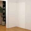 AICA Sanitaire Panneau Mural De Salle De Bains<Lot de 2 panneaux muraux de douche blanc mural aluminium avec 3 profiles - L.90 x L.100 x H.210 cm - Étanche,facile à nettoyer