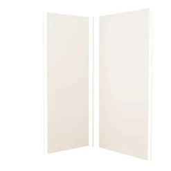 AICA Sanitaire Panneau Mural De Salle De Bains<Lot de 2 panneaux muraux de douche Ivoire mural aluminium avec 3 profiles - L.90 x L.100 x H.210 cm - Étanche,facile à nettoyer