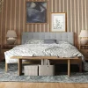AICA Sanitaire Panneau Décoratif En Bois<Lot de 3 Panneaux Muraux Décoratifs Acoustiques Bois MDF 260x30cm Chêne foncé AntiBruit, Facile à Poser