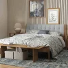 AICA Sanitaire Lot de 3 Panneaux Muraux Décoratifs Acoustiques Bois MDF 240x60cm chêne naturel AntiBruit, Facile à Poser- Panneau Décoratif En Bois