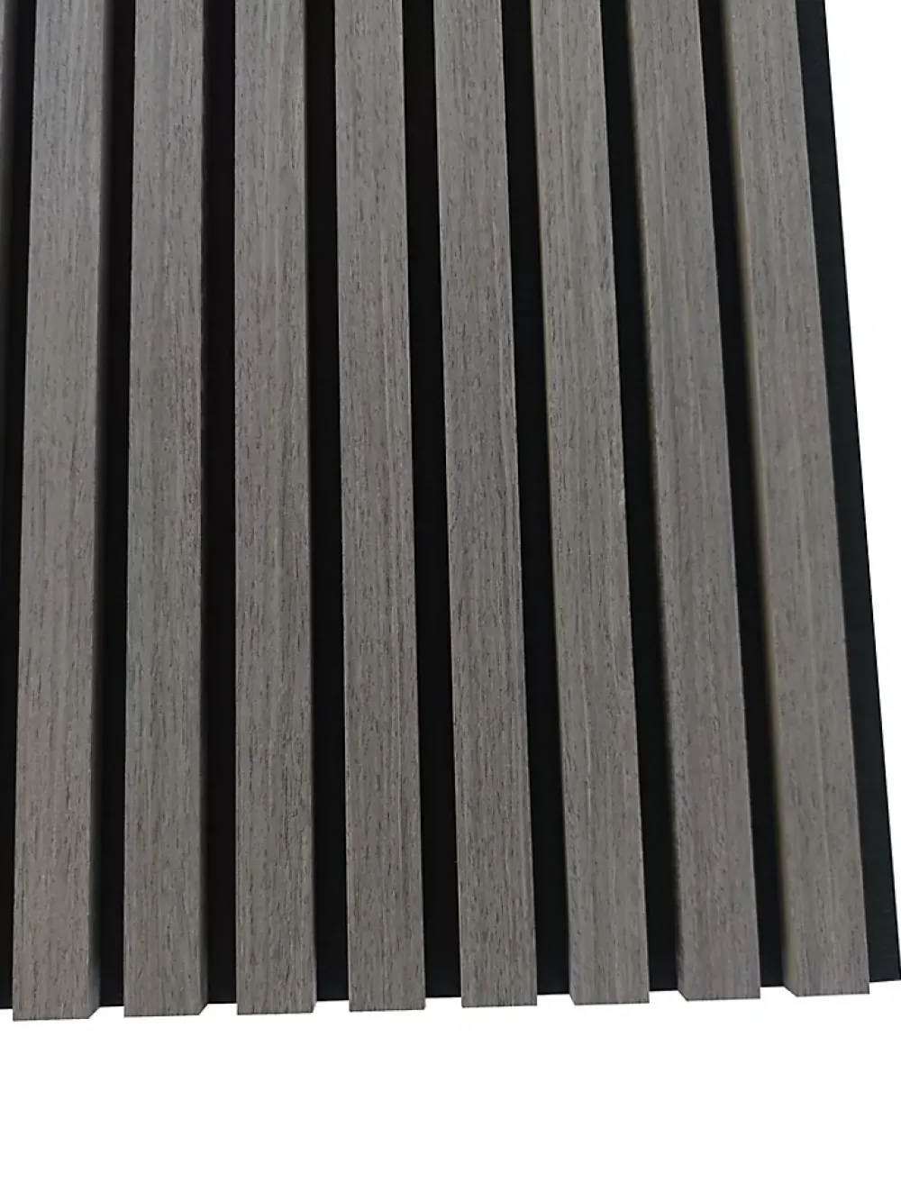 AICA Sanitaire Panneau Décoratif En Bois<Lot de 3 Panneaux Muraux Décoratifs Acoustiques Bois MDF 260x30cm Chêne grisé AntiBruit, Facile à Poser
