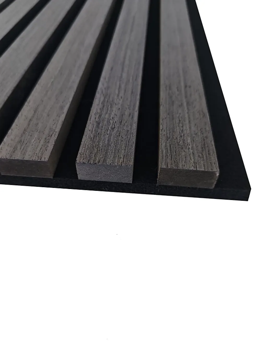 AICA Sanitaire Panneau Décoratif En Bois<Lot de 3 Panneaux Muraux Décoratifs Acoustiques Bois MDF 260x30cm Chêne grisé AntiBruit, Facile à Poser