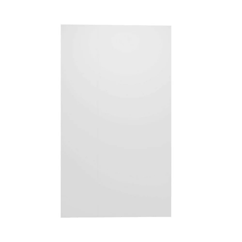 AICA Sanitaire Lot de 2 panneaux muraux de douche Blanc en aluminium avec 1 profilés, L40xL100xH210 cm ,protection murale,antimoisissure- Panneau Mural De Salle De Bains