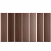 Decoon Panneau Tasseau Bois<Lot de 7 Panneaux muraux tasseaux bois 120 x 30 x 1,9 cm - Pack tête de lit - Lamelles terracotta / feutrine noir - 2,52m²