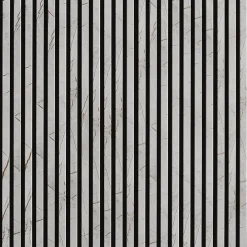 Decoon Panneau Tasseau Bois<Lot de 7 Panneaux muraux tasseaux bois 120 x 30 x 1,9 cm - Tête de lit - Lamelles décor marbre gris / feutrine noir - 2,52m²
