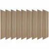 Decoon Panneau Tasseau Bois<Lot de 9 Panneaux muraux tasseaux bois 120x30x1 cm - Pack tête de lit 200 - Lamelles chêne clair véritable fond noir 3,24 m²
