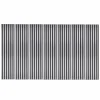 Decoon Lot de 7 Panneaux muraux tasseaux bois 120 x 30 x 1,9 cm - Pack tête de lit - Lamelles alu / feutrine noir - 2,52m²- Panneau Tasseau Bois