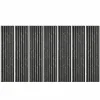Decoon Panneau Tasseau Bois<Lot de 7 Panneaux muraux tasseaux bois 120 x 30 x 1,9 cm - Tête de lit - Lamelles décor marbre noir / feutrine noir - 2,52m²
