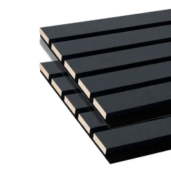 Forestea Lot de 2 panneaux tas Decowall Acoustic coul chêne lave sur feutrine 2600x300x17mm- Panneau Tasseau Bois