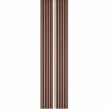 Decoon Lot de 2 Panneaux tasseaux bois 250 x 30 x 1,9 cm - terracotta/feutrine noir - 1,5m²- Panneau Tasseau Bois