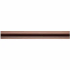 Decoon Lot de 2 Panneaux tasseaux bois 250 x 30 x 1,9 cm - terracotta/feutrine noir - 1,5m²- Panneau Tasseau Bois
