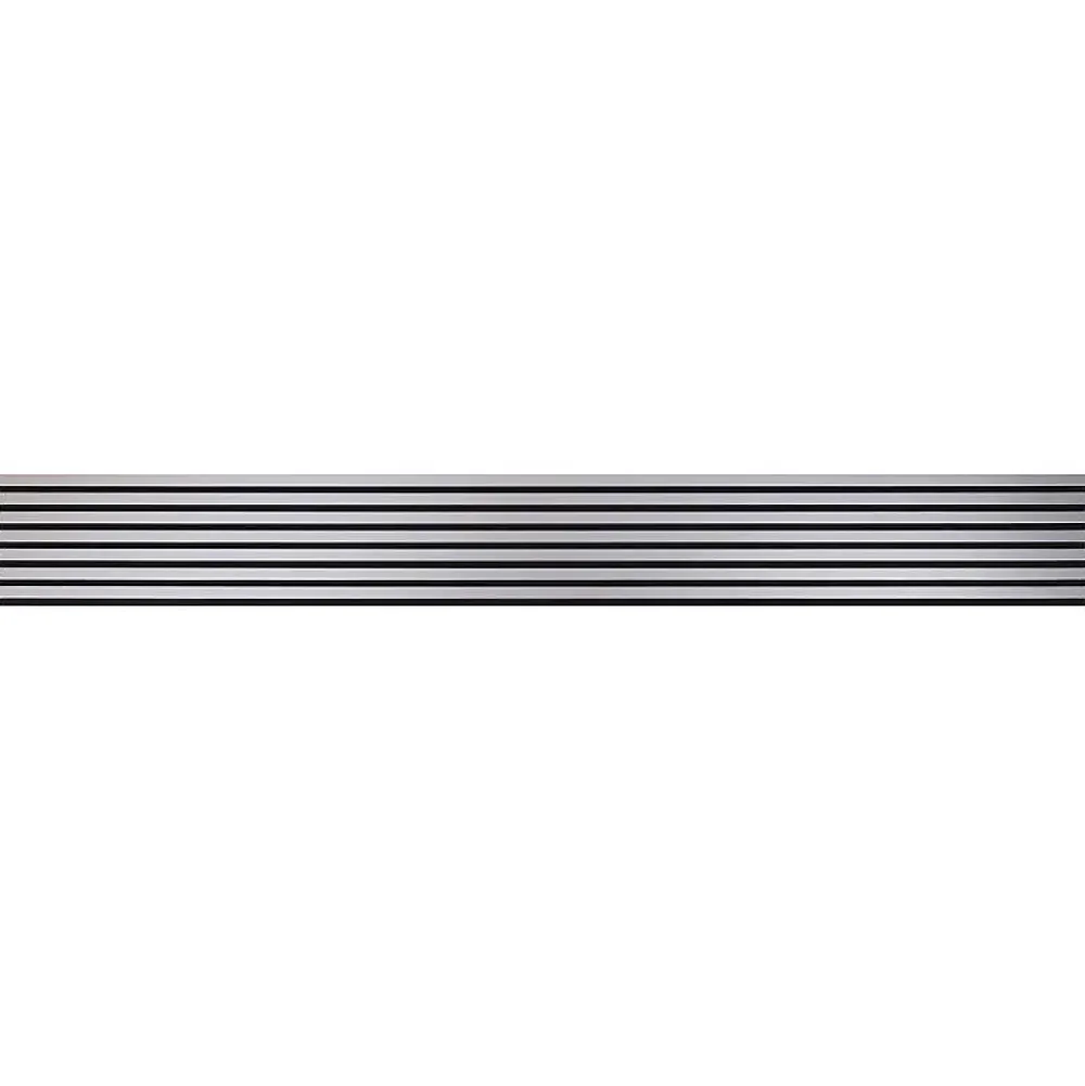 Decoon Lot de 2 Panneaux tasseaux bois 250 x 30 x 1,9 cm - alu/feutrine noir - 1,5m²- Panneau Tasseau Bois